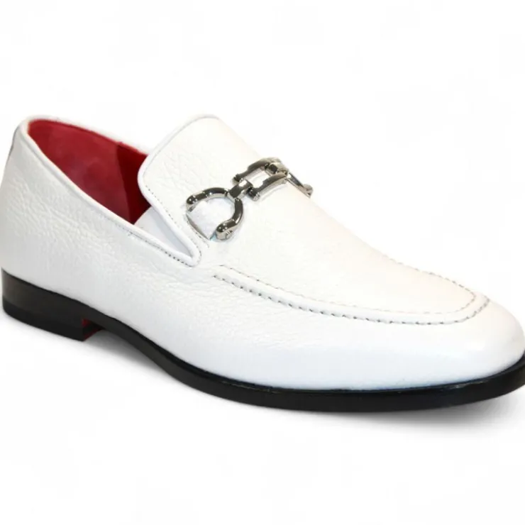 Outlet Emilio Franco Edgardo Deerskin Shoes White