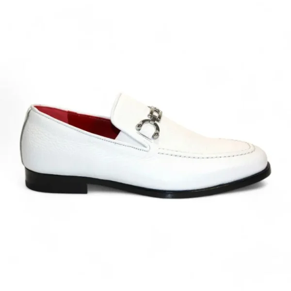 Outlet Emilio Franco Edgardo Deerskin Shoes White