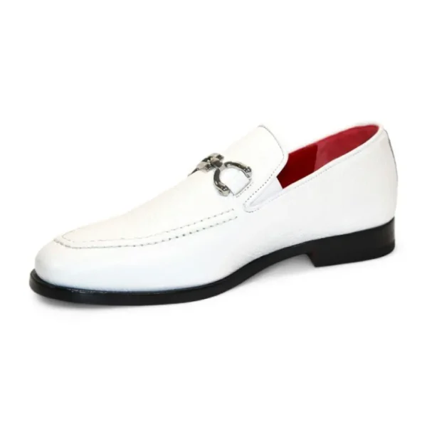 Outlet Emilio Franco Edgardo Deerskin Shoes White