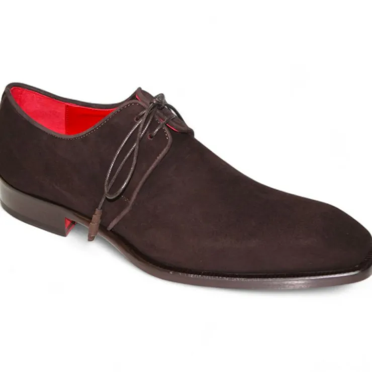 Fashion Emilio Franco Gabriele Genuine Suede Shoes Chocolate