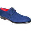 New Emilio Franco Gabriele Genuine Suede Shoes Navy