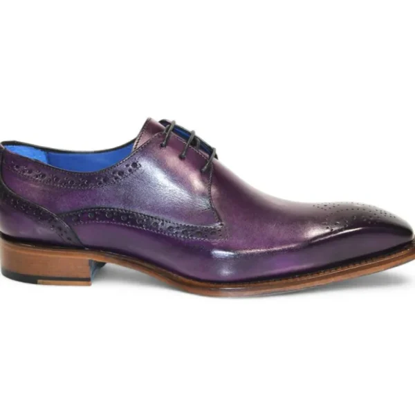 Fashion Emilio Franco Giacamo Leather Shoes Purple