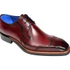 Clearance Emilio Franco Marco Genuine Leather Shoes Burgundy