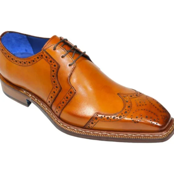 Best Sale Emilio Franco Marco Genuine Leather Shoes Gold