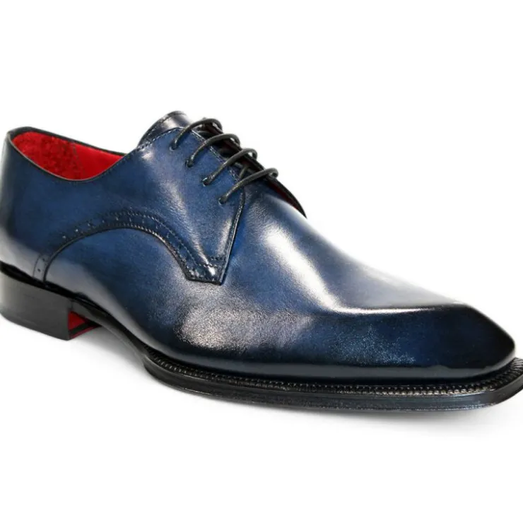 Clearance Emilio Franco Renzo Leather Shoes Navy