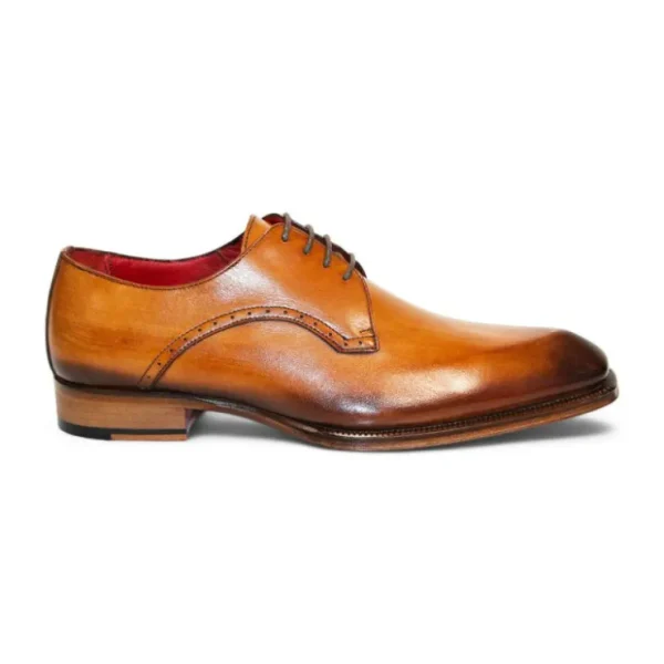 Clearance Emilio Franco Renzo Leather Shoes Cognac