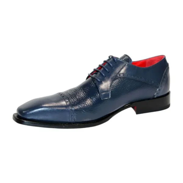 Best Sale Emilio Franco Samuele Leather/Deerskin Shoes Navy