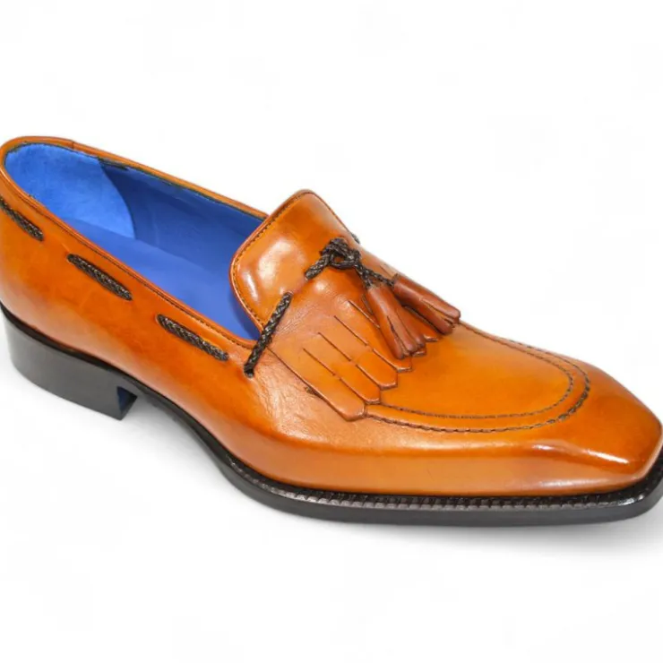 Shop Emilio Franco Tommaso Leather Shoes Gold