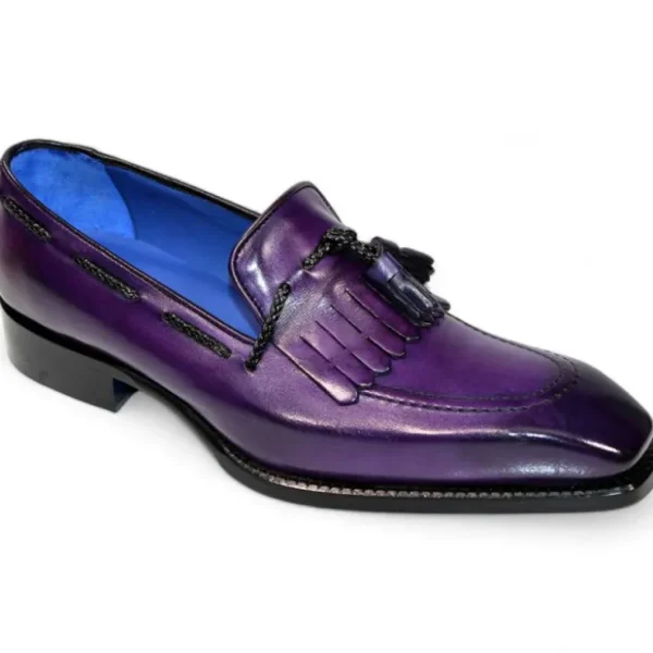 Flash Sale Emilio Franco Tommaso Leather Shoes Purple