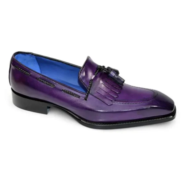 Flash Sale Emilio Franco Tommaso Leather Shoes Purple