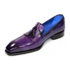 Flash Sale Emilio Franco Tommaso Leather Shoes Purple