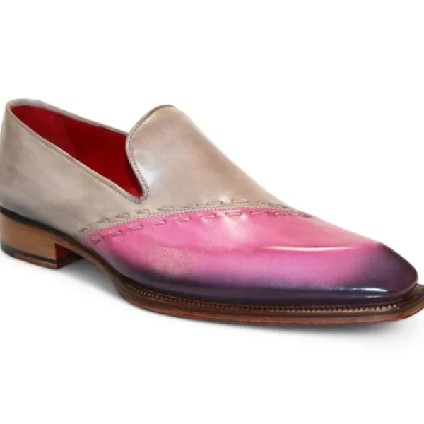 Best Emilio Franco Vittorio Leather Shoes Pink/Light Grey