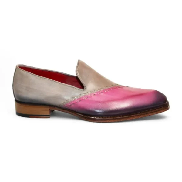 Best Emilio Franco Vittorio Leather Shoes Pink/Light Grey