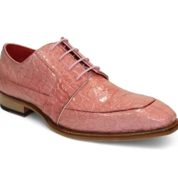 New Fennix Charles Genuine Alligator Shoes Antique Pink