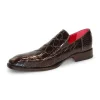 Cheap Fennix Dustin Genuine Alligator Shoes Chocolate