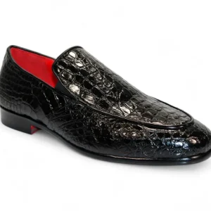 Cheap Fennix Easton Genuine Alligator Shoes Black