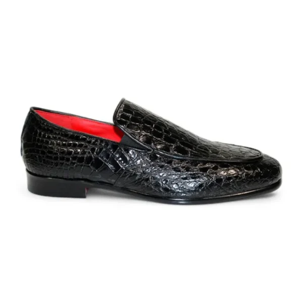 Cheap Fennix Easton Genuine Alligator Shoes Black