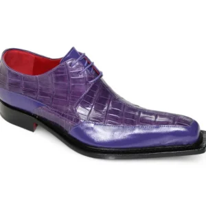 Outlet Fennix Frank Genuine Alligator/ Leather Shoes Purple