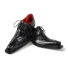 Sale Fennix Frank Genuine Alligator/ Leather Shoes Black