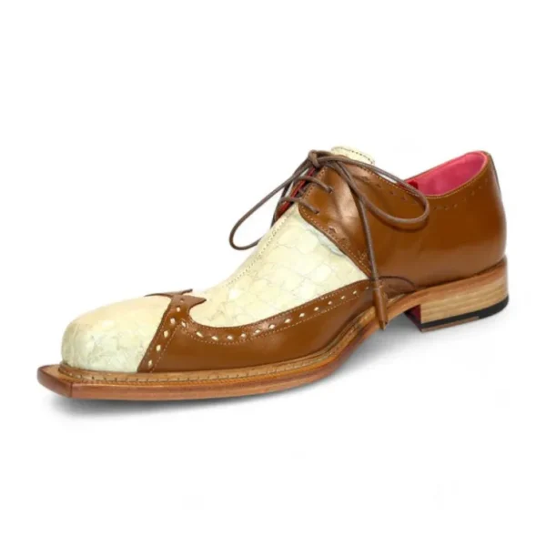fennix_harry_genuine_alli_2-2.webp Store Fennix Harry Genuine Alligator/Leather Shoes Beige/Brandy