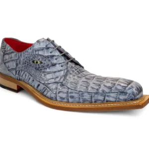 Clearance Fennix Hugo Genuine Crocodile Shoes Grey