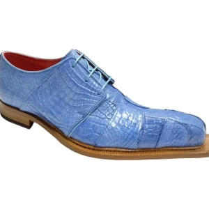 Clearance Fennix Kingston Genuine Alligator Shoes Light Blue