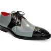 New Fennix Landon Genuine Alligator/ Leather Shoes Black/Grey