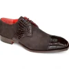 Flash Sale Fennix Landon Genuine Alligator/ Suede Shoes Brown