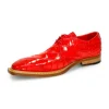 Cheap Fennix Rowan Genuine Alligator Shoes Red