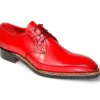 Best Sale Fennix Tyler Calf and Alligator Lace-up Shoes Antique Red AntiqueRed