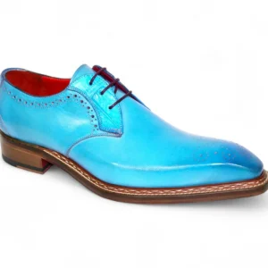 Outlet Fennix Tyler Calfskin / Genuine Alligator Shoes Turquoise