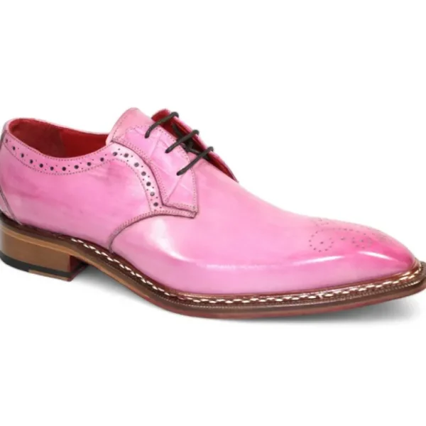 Clearance Fennix Tyler Calfskin & Alligator Medallion Toe Pink