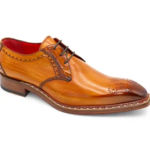 Discount Fennix Tyler Calfskin & Alligator Medallion Toe Cognac