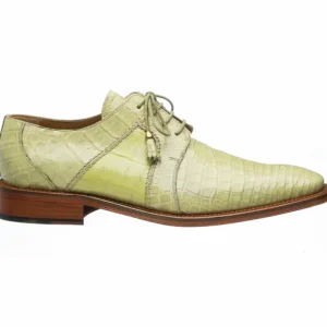 Fashion Ferrini 205 Belly Alligator Plain Toe Shoes Peridot