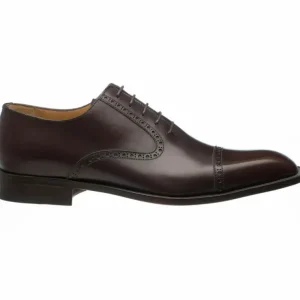 Shop Ferrini 3922 French Calfskin Cap Toe Shoes Brown