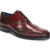 Clearance Firmani Donald Leather Shoes Antique Red