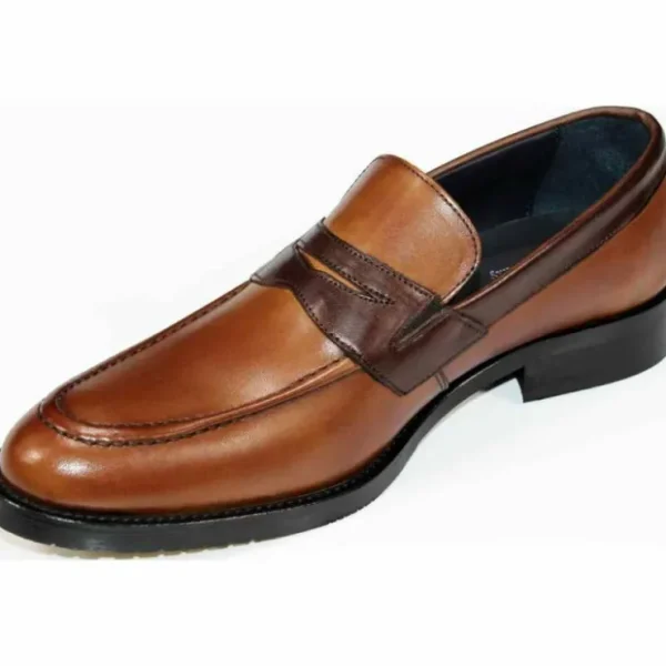 Best Fennix Firmani Mark Genuine Leather Loafers Cognac/ Brown Cognac/Brown