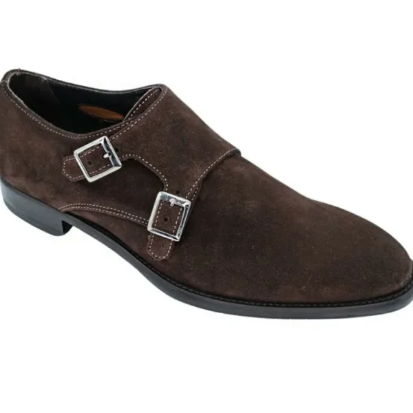 Cheap Belvedere Giovacchini by Francesco Suede Monk Strap Brown