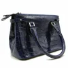 Fashion Zelli Gracen Juliette Nile Crocodile Women's Handbag (30-657-BLU) Blue