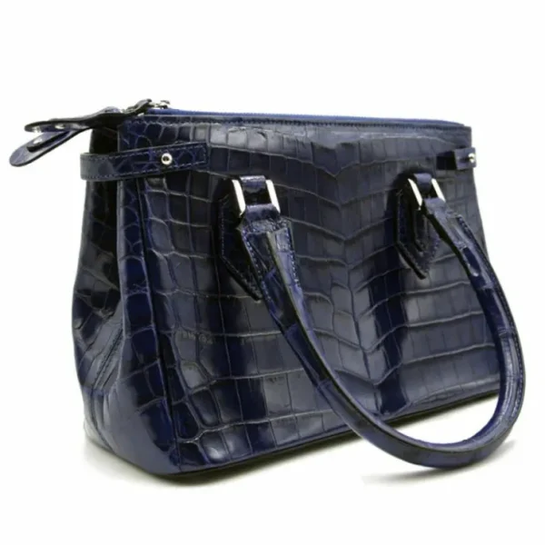 gracen_juliette_nile_croc_0-3.webp Fashion Zelli Gracen Juliette Nile Crocodile Women's Handbag (30-657-BLU) Blue