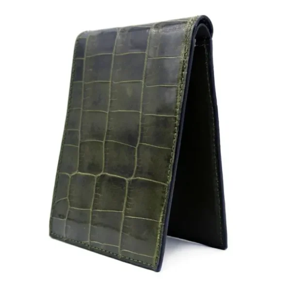 gracen_nile_crocodile_bif_1-2.webp Best Sale Zelli Gracen Nile Crocodile Bi-Fold Wallet Green