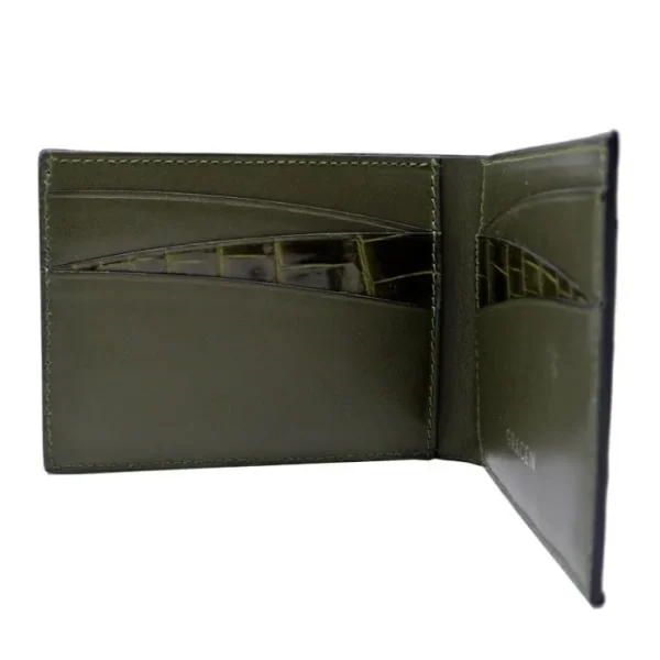 gracen_nile_crocodile_bif_3-2.webp Best Sale Zelli Gracen Nile Crocodile Bi-Fold Wallet Green