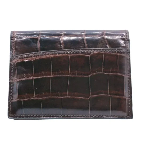 gracen_nile_crocodile_car_2-5.webp Best Zelli Gracen Nile Crocodile Card Case Nicotine