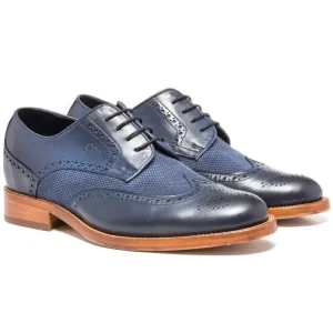 Discount Guido Maggi Hoxton Full Grain Shoes Navy Blue NavyBlue