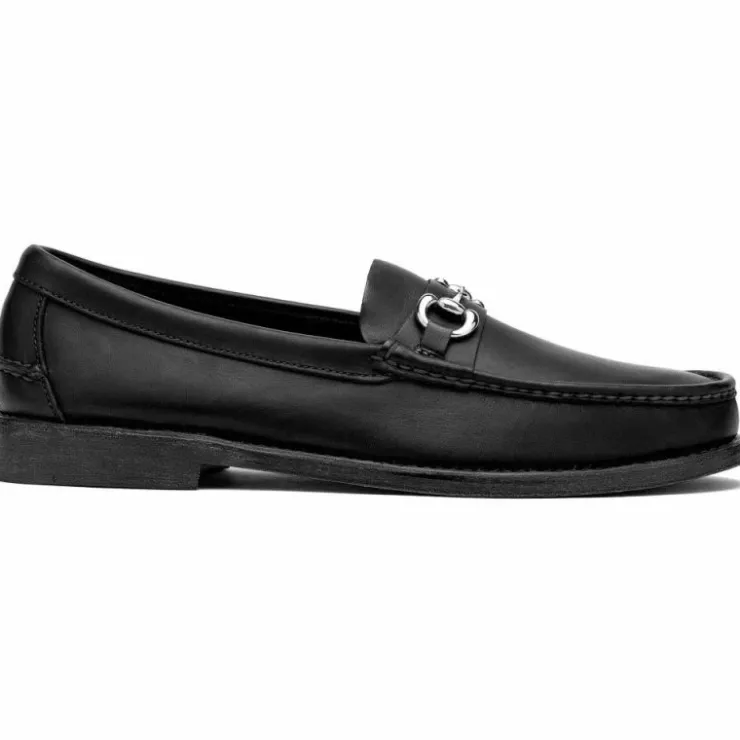 Fashion Handsewn Shoe Co. Bit Loafer Black