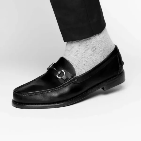 Fashion Handsewn Shoe Co. Bit Loafer Black