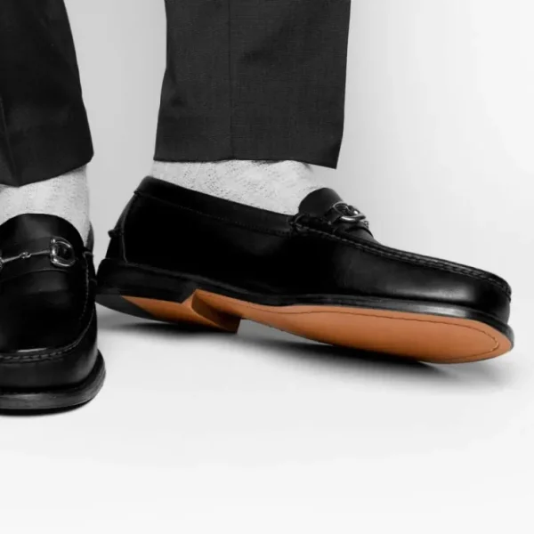 Fashion Handsewn Shoe Co. Bit Loafer Black