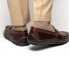 Discount Handsewn Shoe Co. Bit Stripe Driver Dark Brown DarkBrown