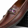 Discount Handsewn Shoe Co. Bit Stripe Driver Dark Brown DarkBrown