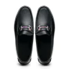 New Handsewn Shoe Co. Bit Stripe Loafer Black